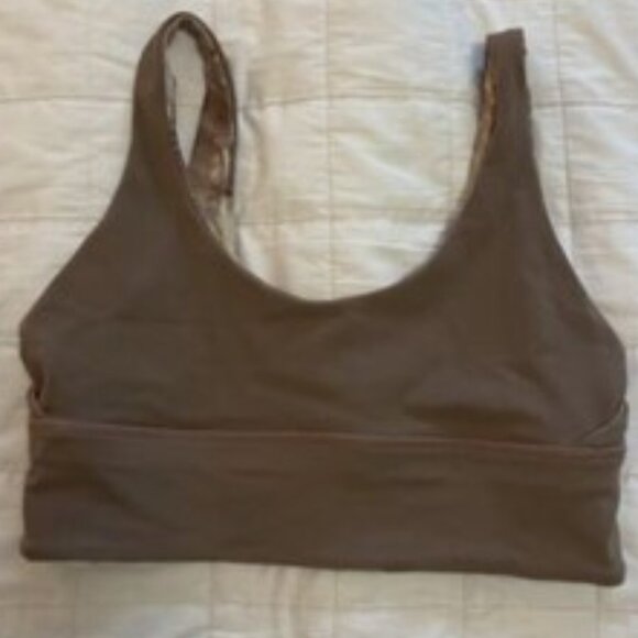 EUC [lululemon] Align Reversible Sparkly Brown Shine Sports Bra Women's Size 6 - Picture 4 of 6